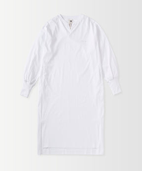 LONG CUFF CUT-AND-SEW DRESS / ロングカフ カットソードレス