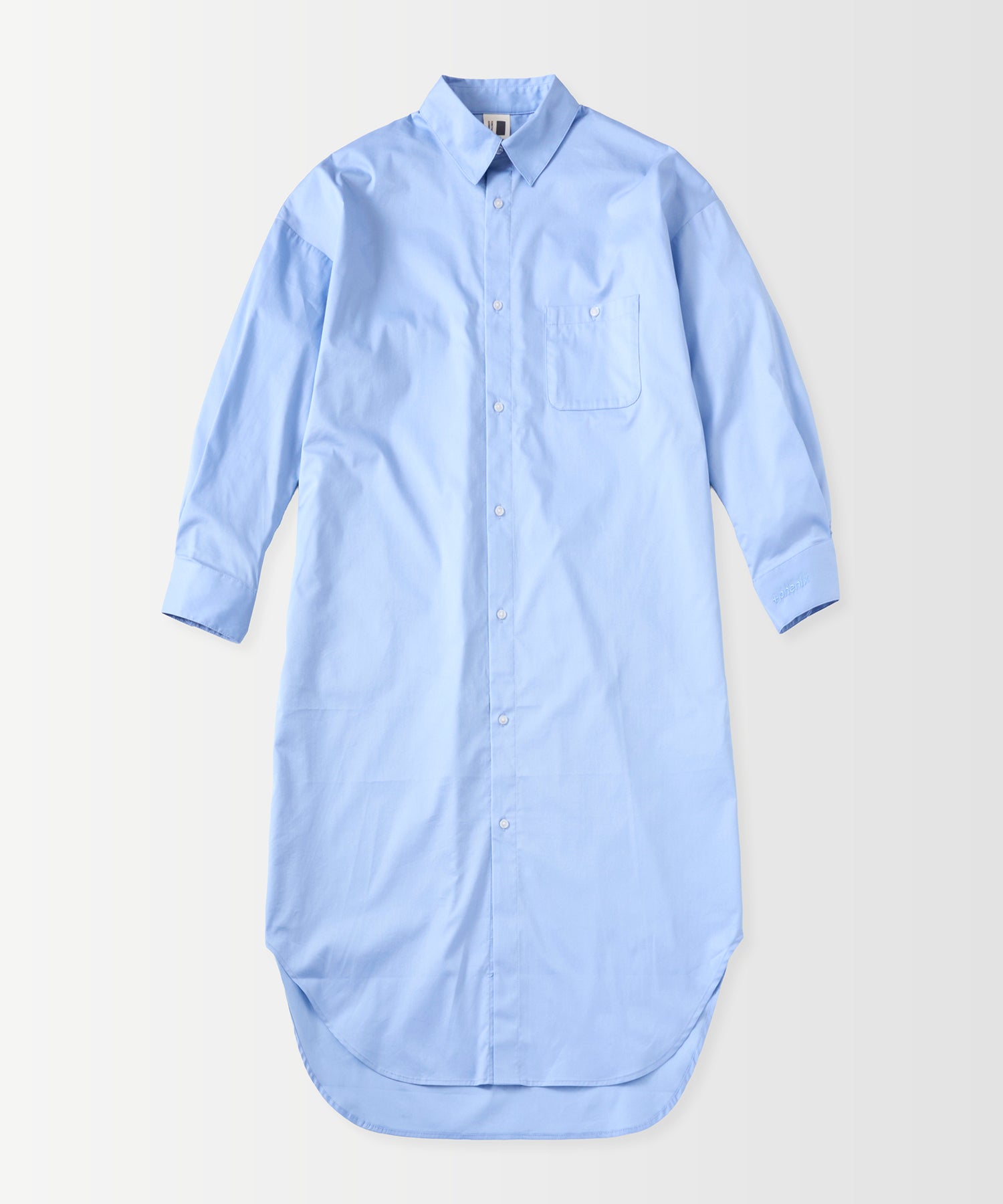 ROUND HEM SHIRT DRESS / ラウンドヘム シャツドレス