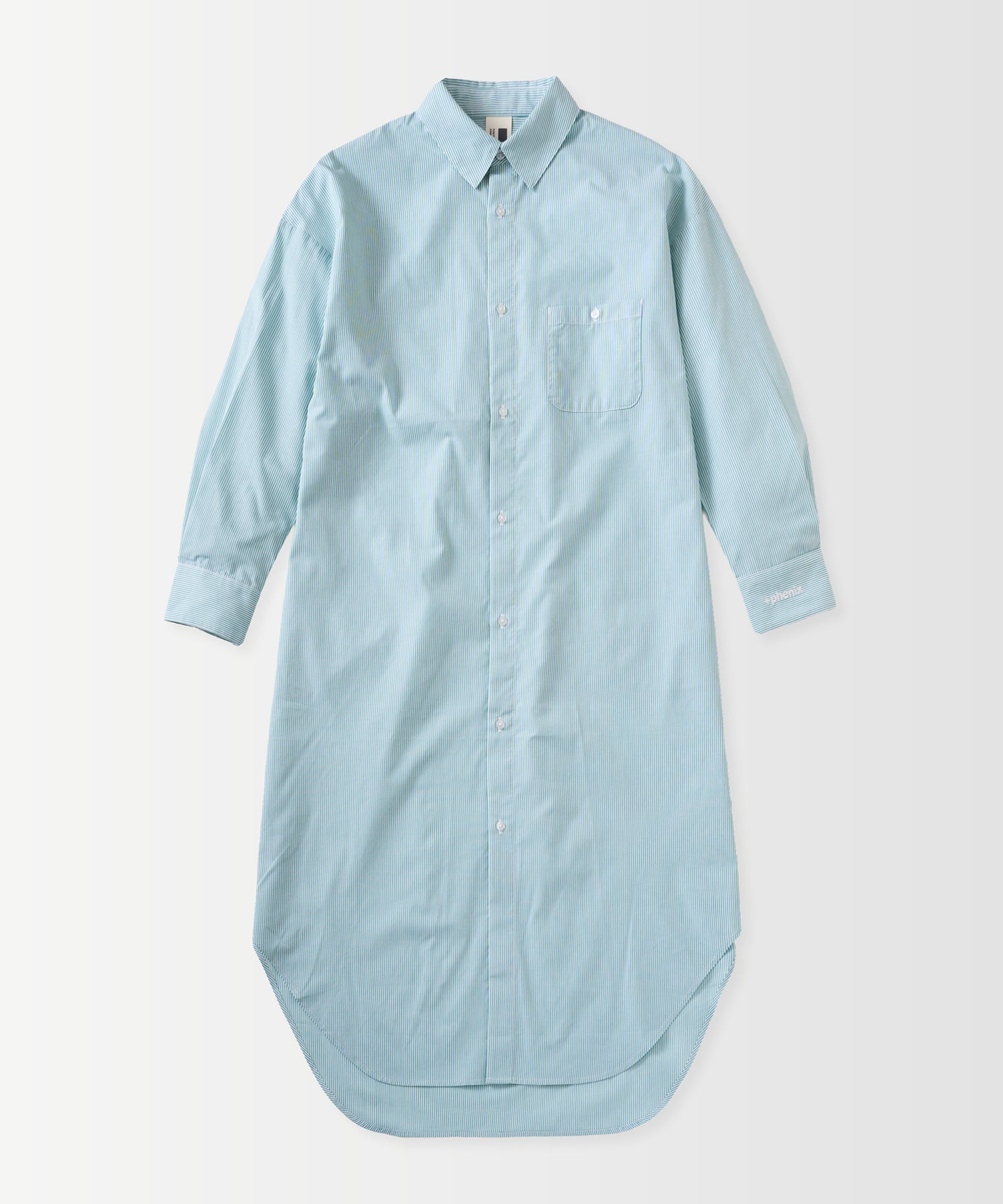 ROUND HEM SHIRT DRESS / ラウンドヘム シャツドレス