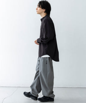 SEAM POCKET BAND COLLAR SHIRT / シームポケット バンドカラーシャツ