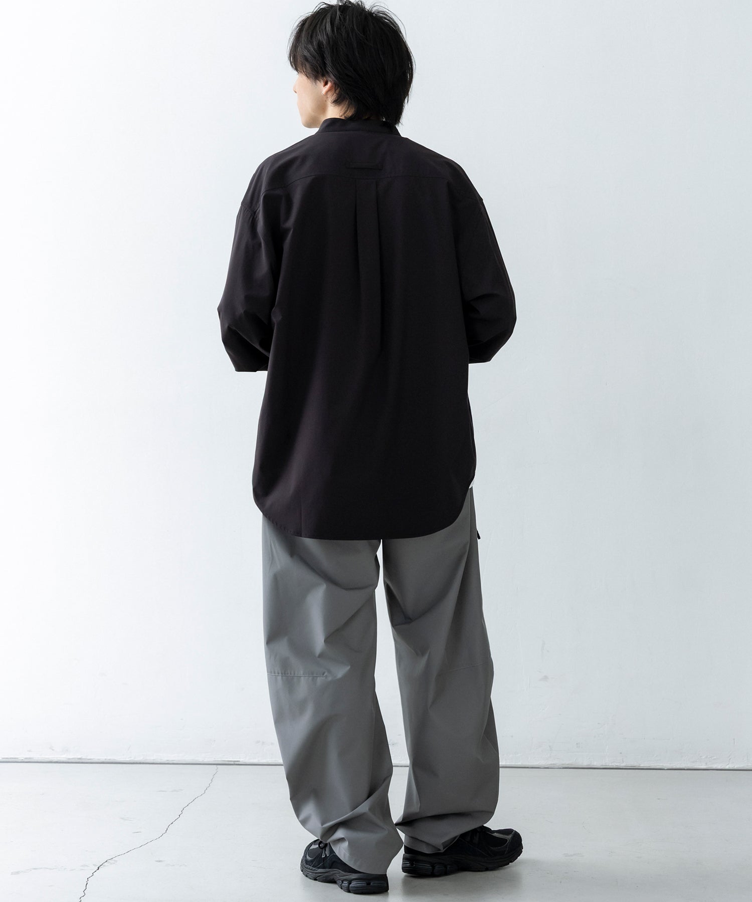 SEAM POCKET BAND COLLAR SHIRT / シームポケット バンドカラーシャツ