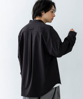 SEAM POCKET BAND COLLAR SHIRT / シームポケット バンドカラーシャツ