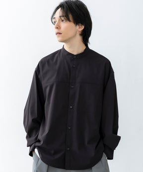 SEAM POCKET BAND COLLAR SHIRT / シームポケット バンドカラーシャツ