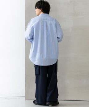 SEAM POCKET BAND COLLAR SHIRT / シームポケット バンドカラーシャツ