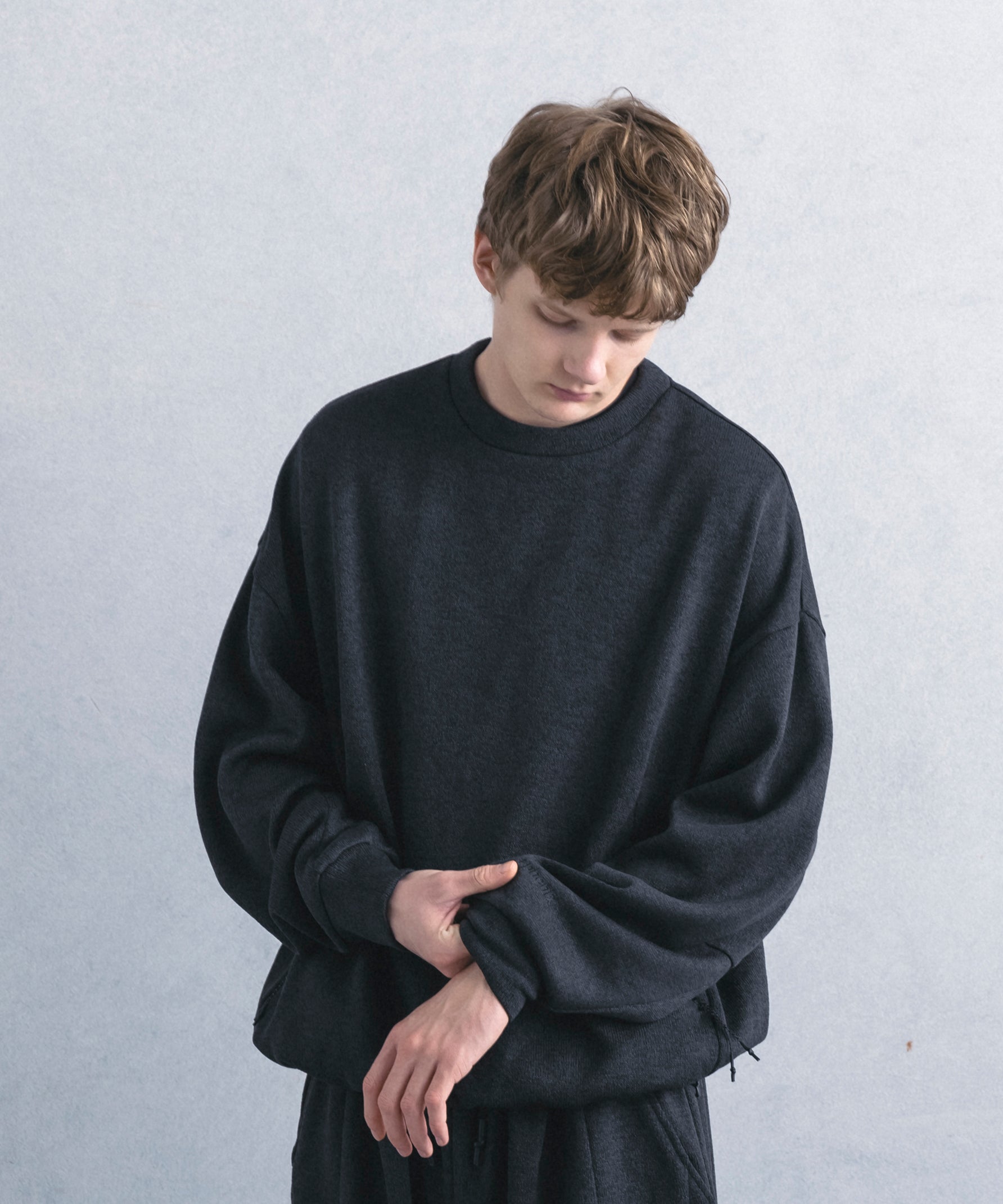 【1月中旬お届け予約商品】CREW NECK FLEECE SHIRT クルーネック フリースシャツ