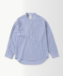 SEAM POCKET BAND COLLAR SHIRT / シームポケット バンドカラーシャツ