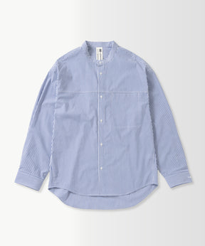 SEAM POCKET BAND COLLAR SHIRT / シームポケット バンドカラーシャツ