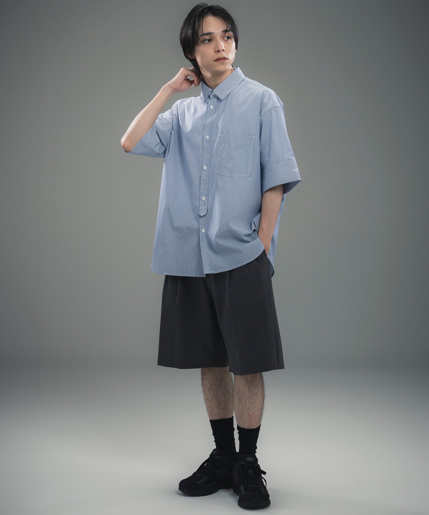 CUFFED SHORT SLEEVE SHIRT / カフスショートスリーブシャツ