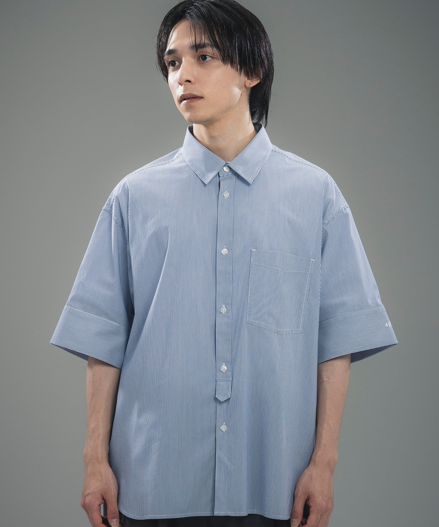 CUFFED SHORT SLEEVE SHIRT / カフスショートスリーブシャツ