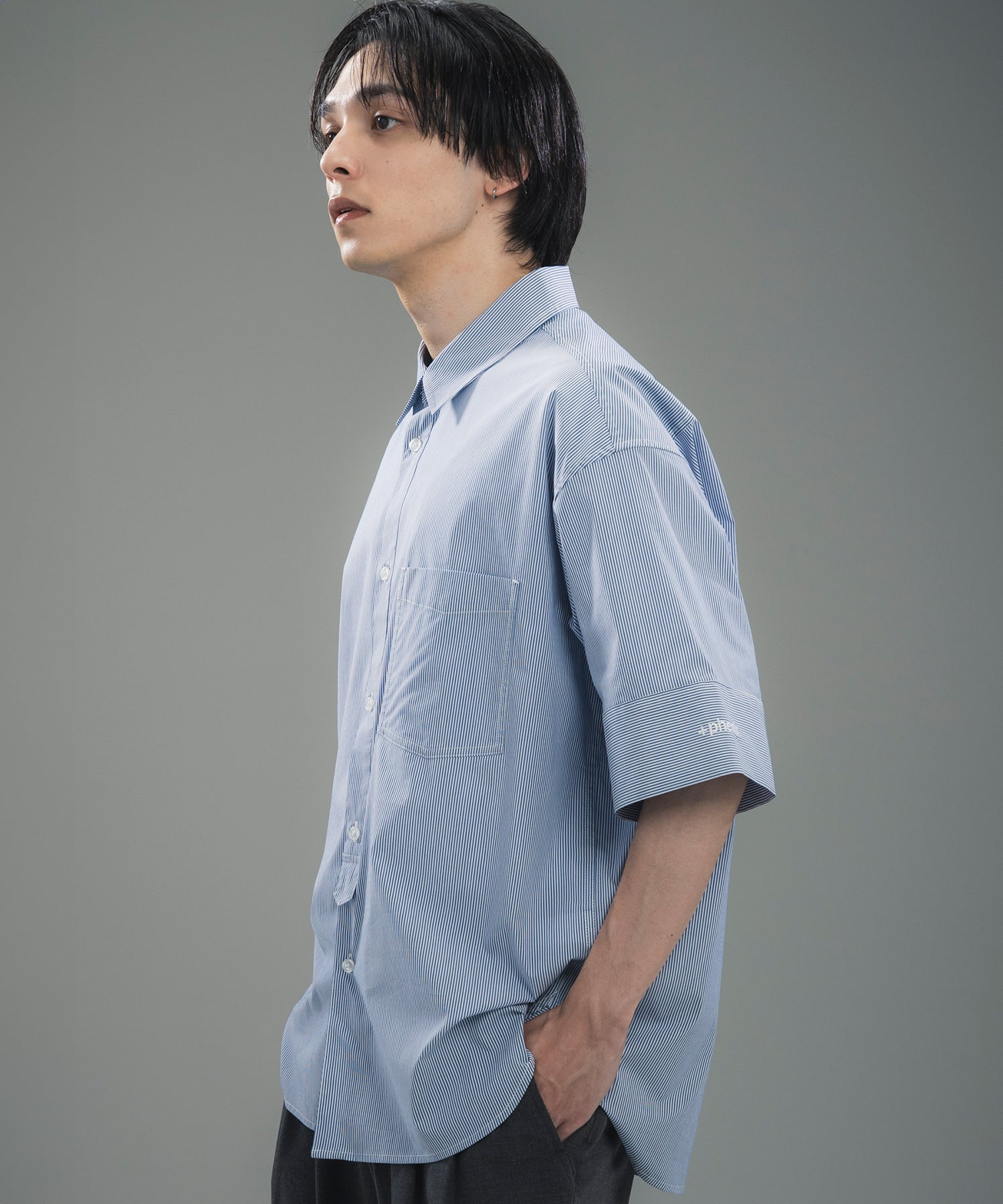 CUFFED SHORT SLEEVE SHIRT / カフスショートスリーブシャツ
