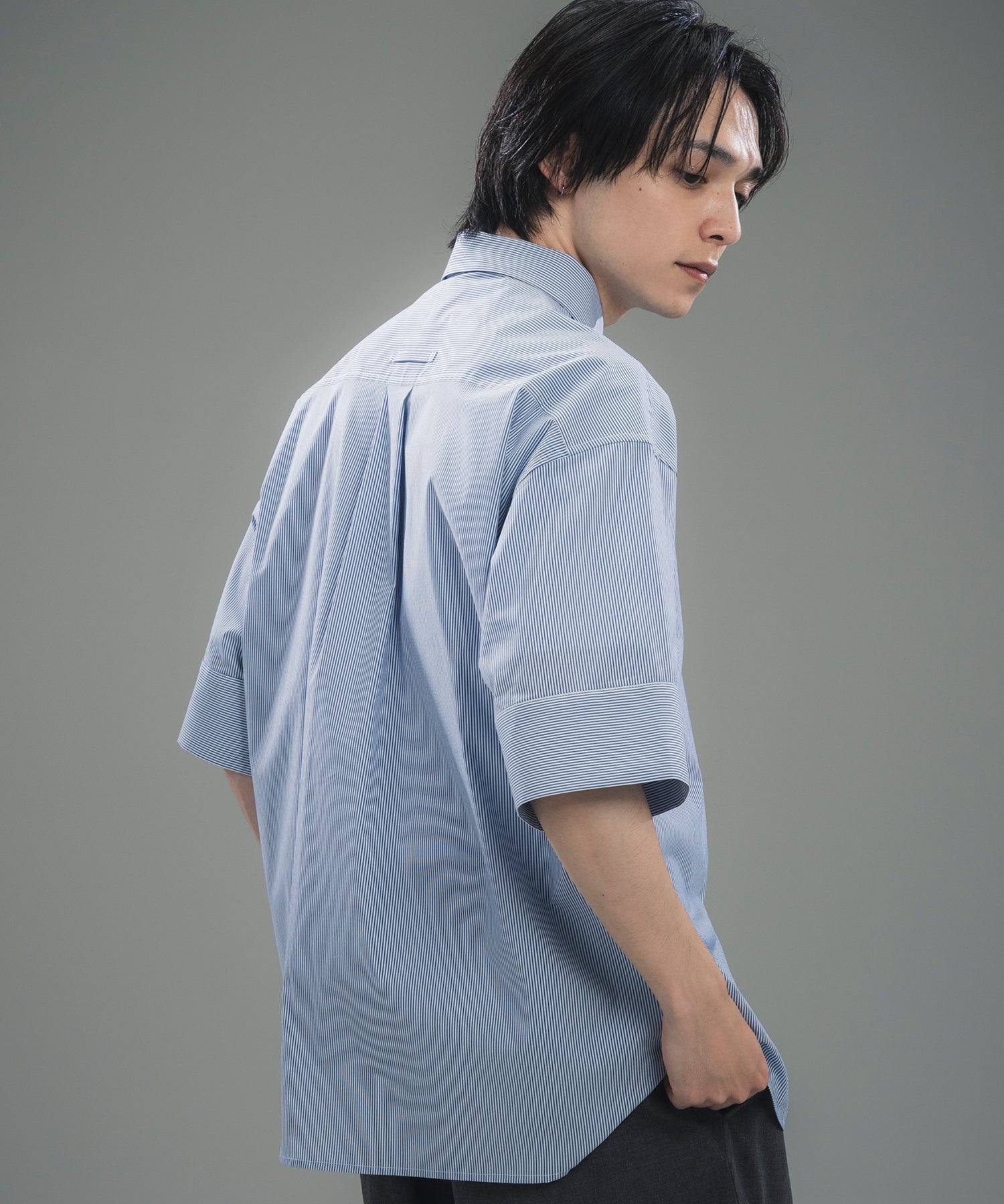 CUFFED SHORT SLEEVE SHIRT / カフスショートスリーブシャツ