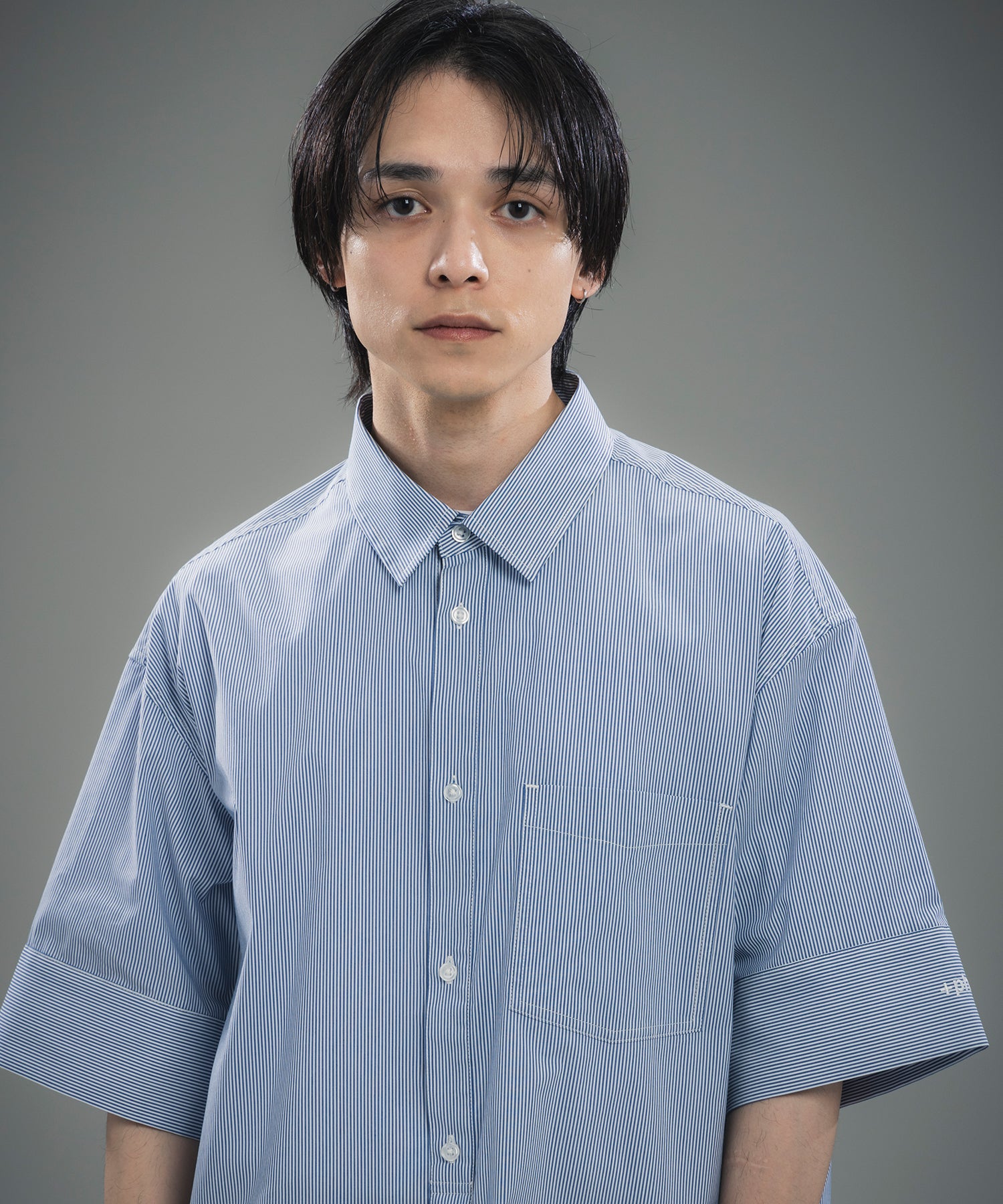 CUFFED SHORT SLEEVE SHIRT / カフスショートスリーブシャツ