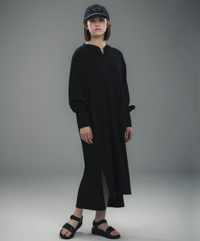 LONG CUFF CUT-AND-SEW DRESS / ロングカフ カットソードレス