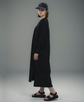 LONG CUFF CUT-AND-SEW DRESS / ロングカフ カットソードレス