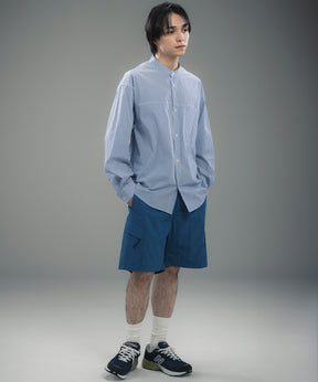 SEAM POCKET BAND COLLAR SHIRT / シームポケット バンドカラーシャツ