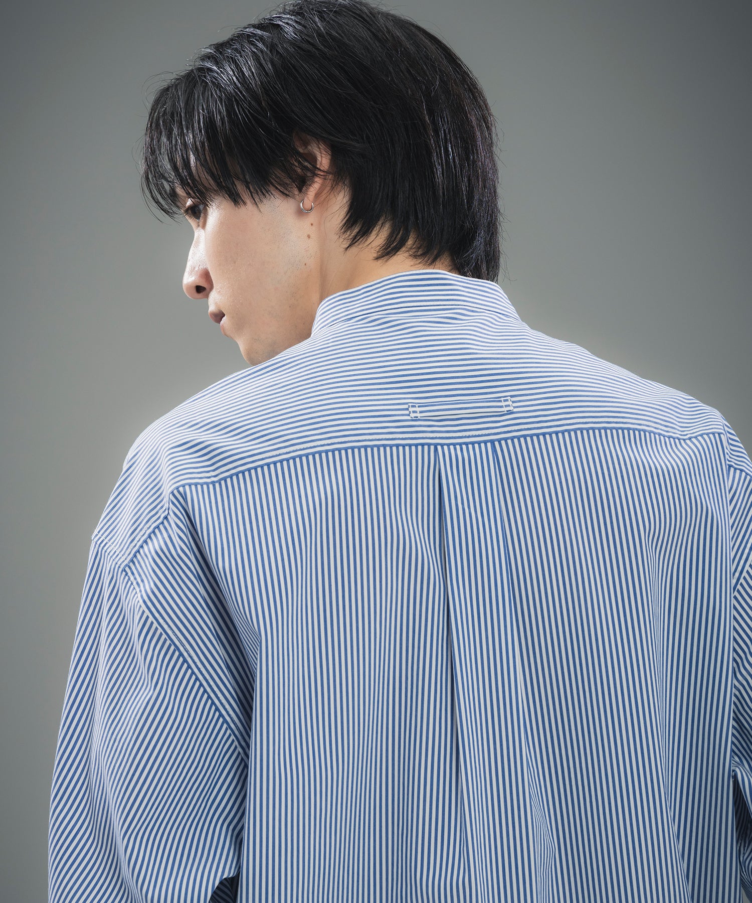 SEAM POCKET BAND COLLAR SHIRT / シームポケット バンドカラーシャツ