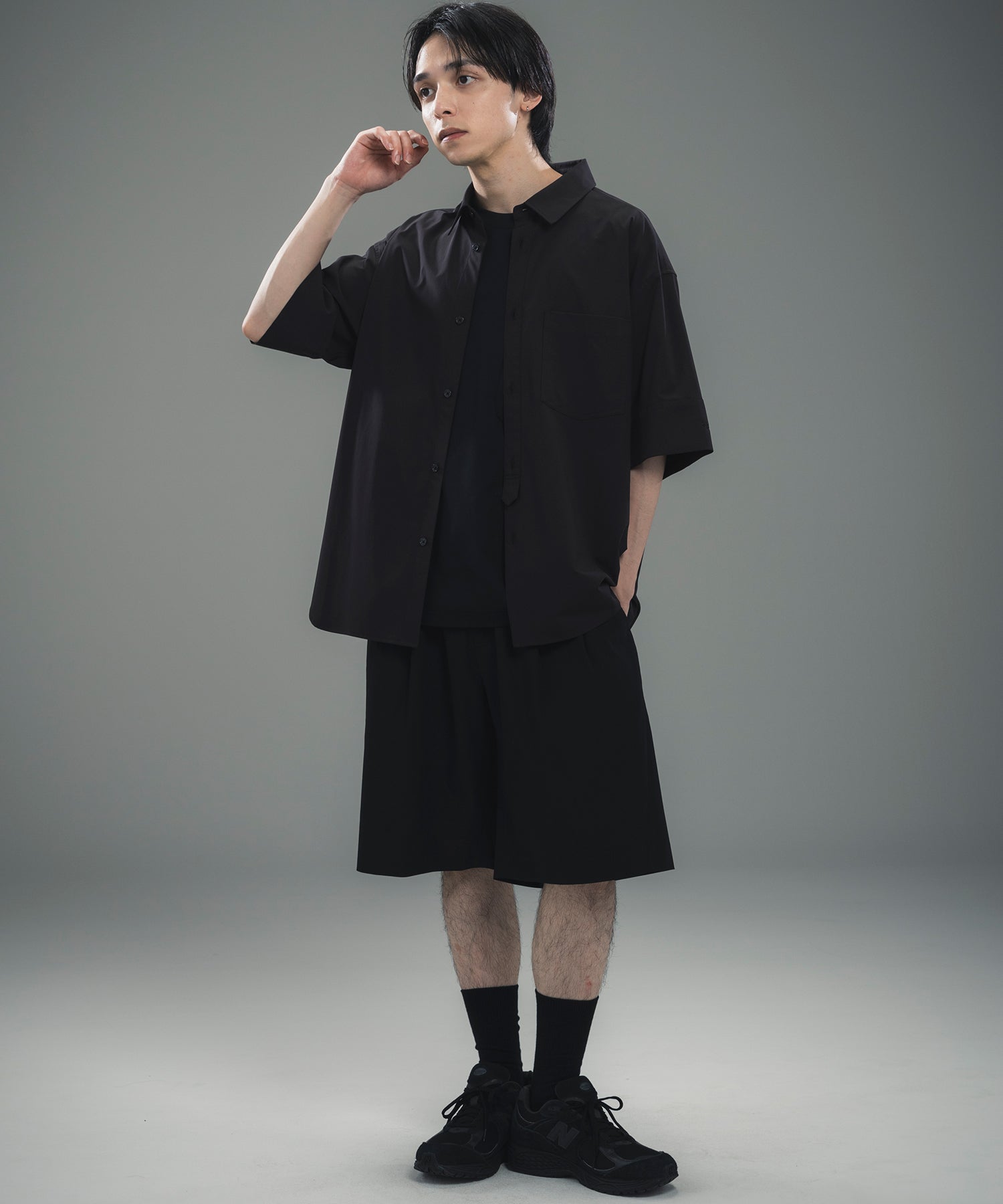 CUFFED SHORT SLEEVE SHIRT / カフスショートスリーブシャツ