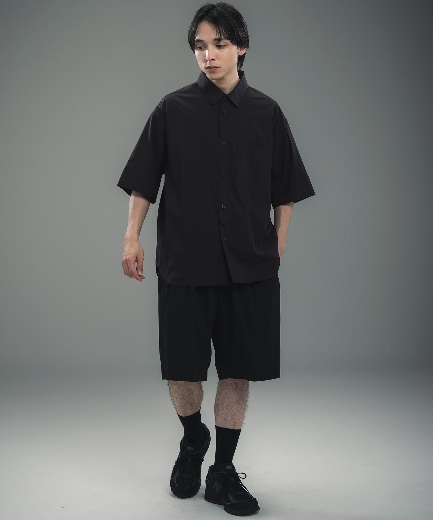 CUFFED SHORT SLEEVE SHIRT / カフスショートスリーブシャツ