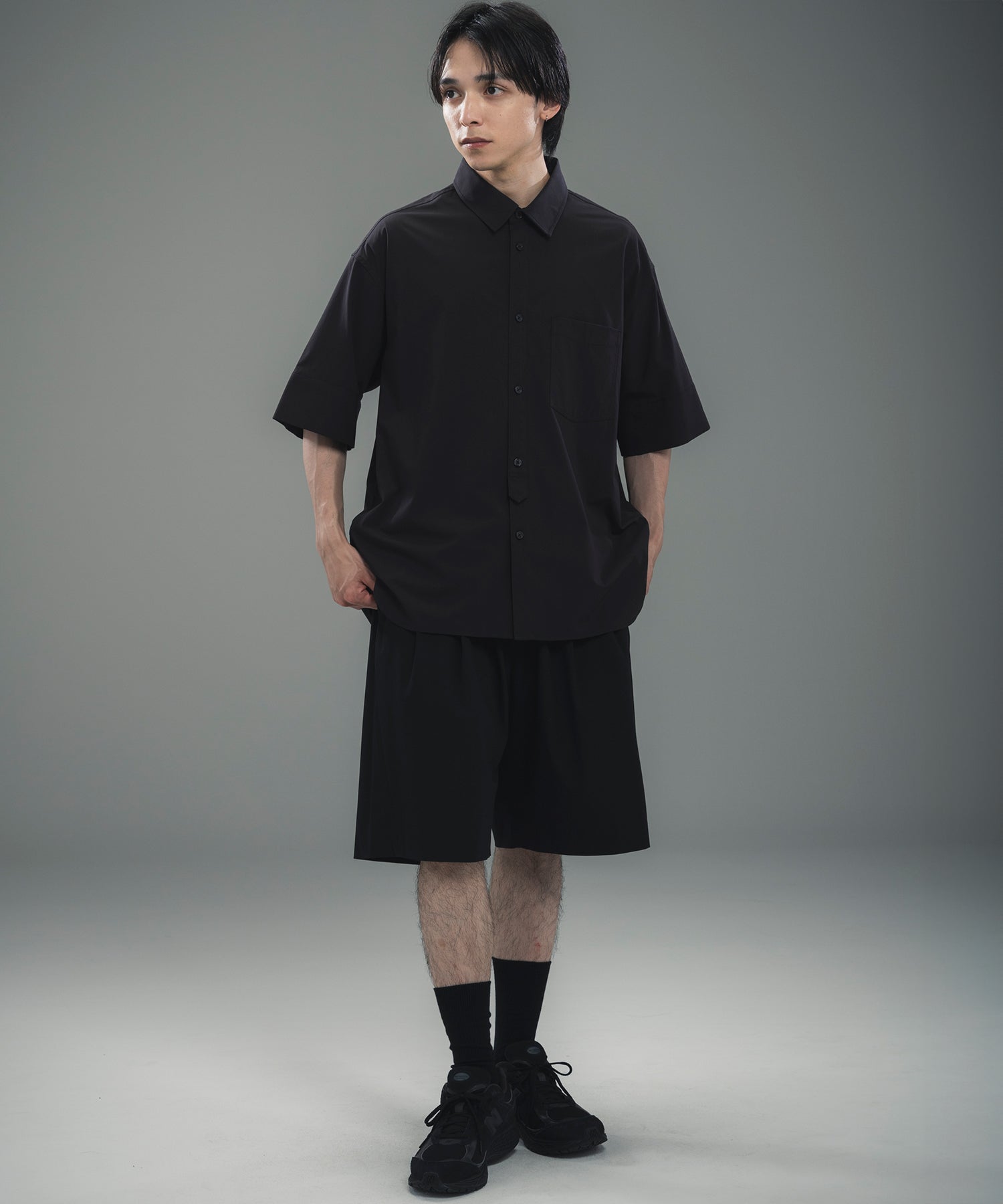 CUFFED SHORT SLEEVE SHIRT / カフスショートスリーブシャツ