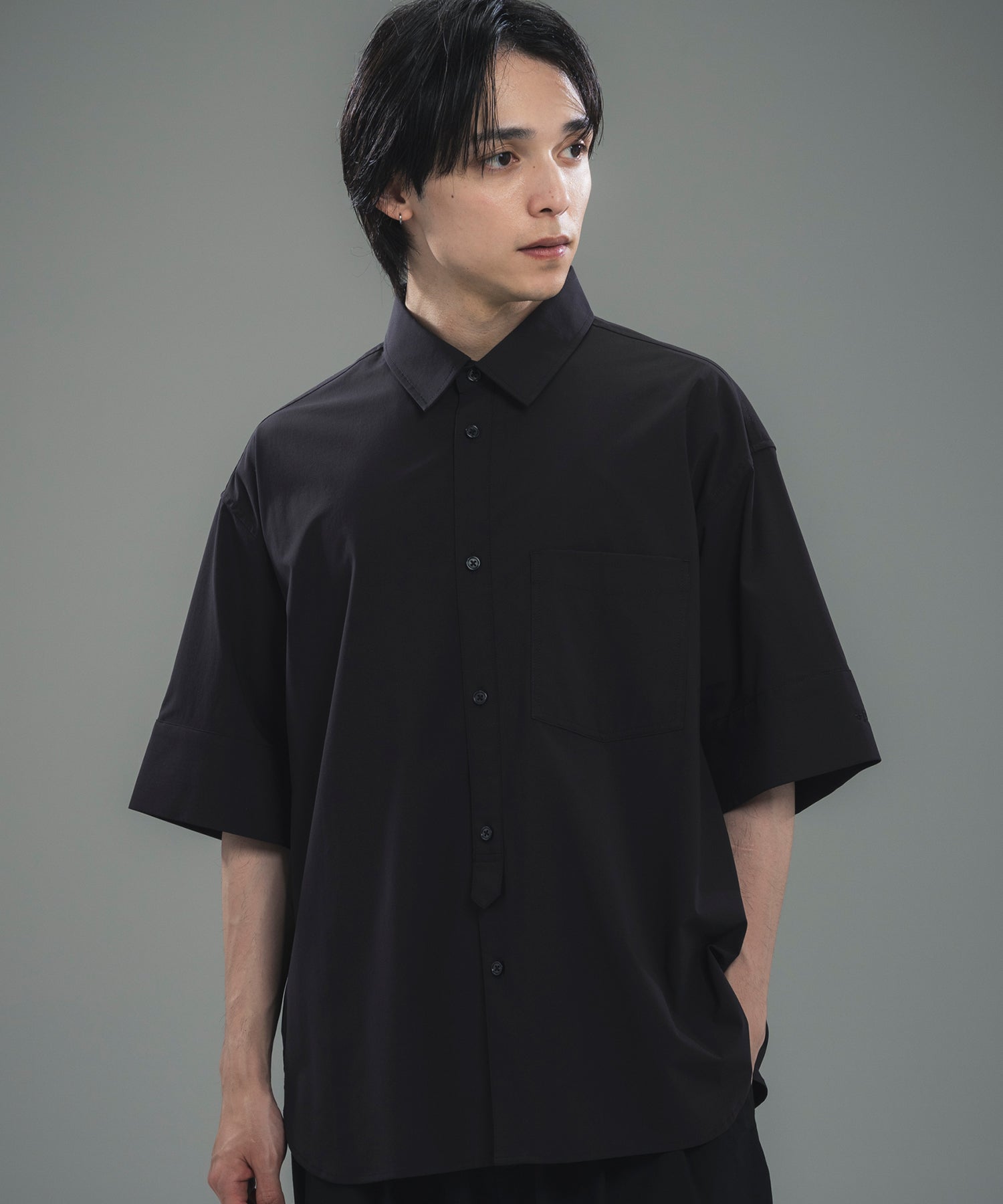 CUFFED SHORT SLEEVE SHIRT / カフスショートスリーブシャツ