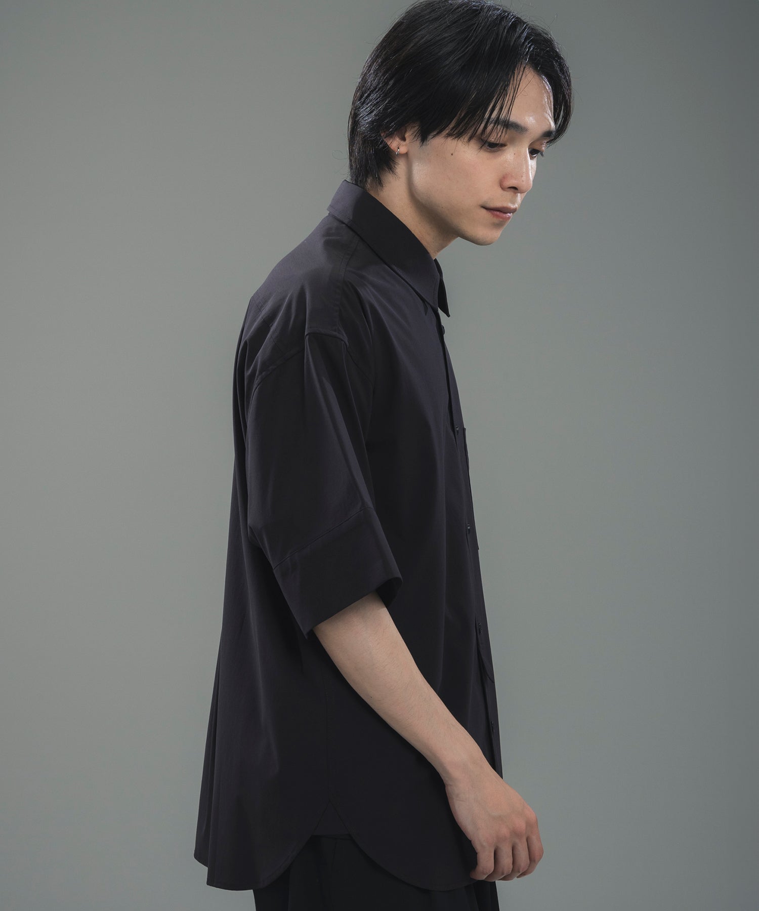 CUFFED SHORT SLEEVE SHIRT / カフスショートスリーブシャツ