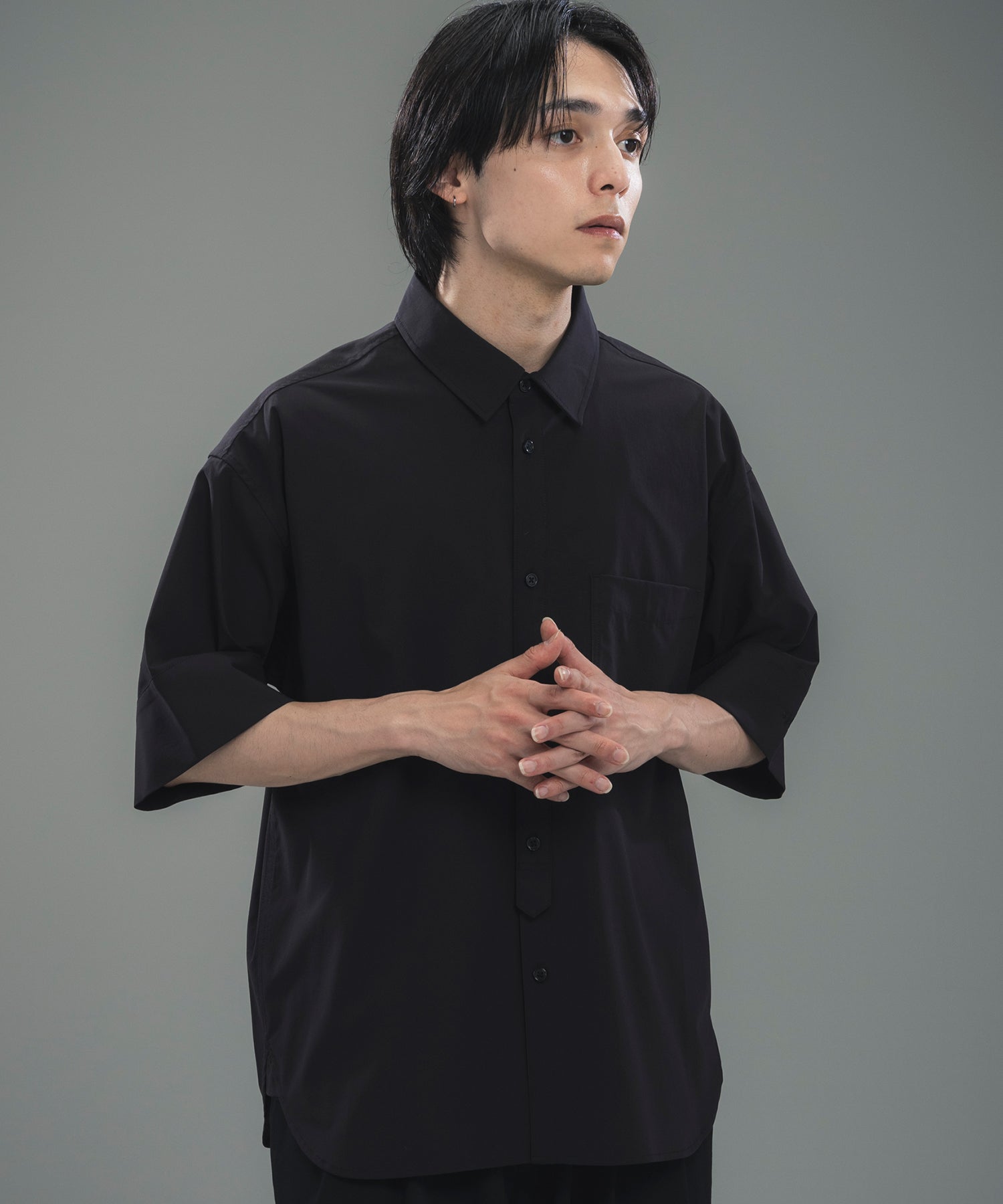 CUFFED SHORT SLEEVE SHIRT / カフスショートスリーブシャツ