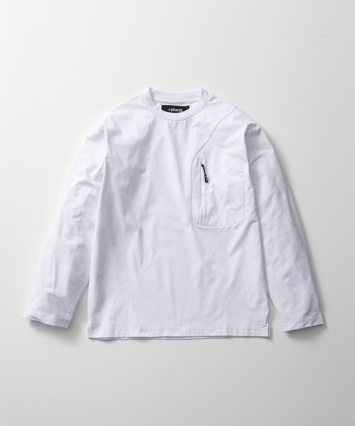 HIDDEN ZIP POCKET LONG SLEEVE TEE / コンシールファスナーポケット ロングスリーブTシャツ