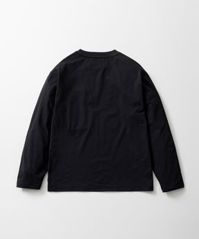 HIDDEN ZIP POCKET LONG SLEEVE TEE / コンシールファスナーポケット ロングスリーブTシャツ