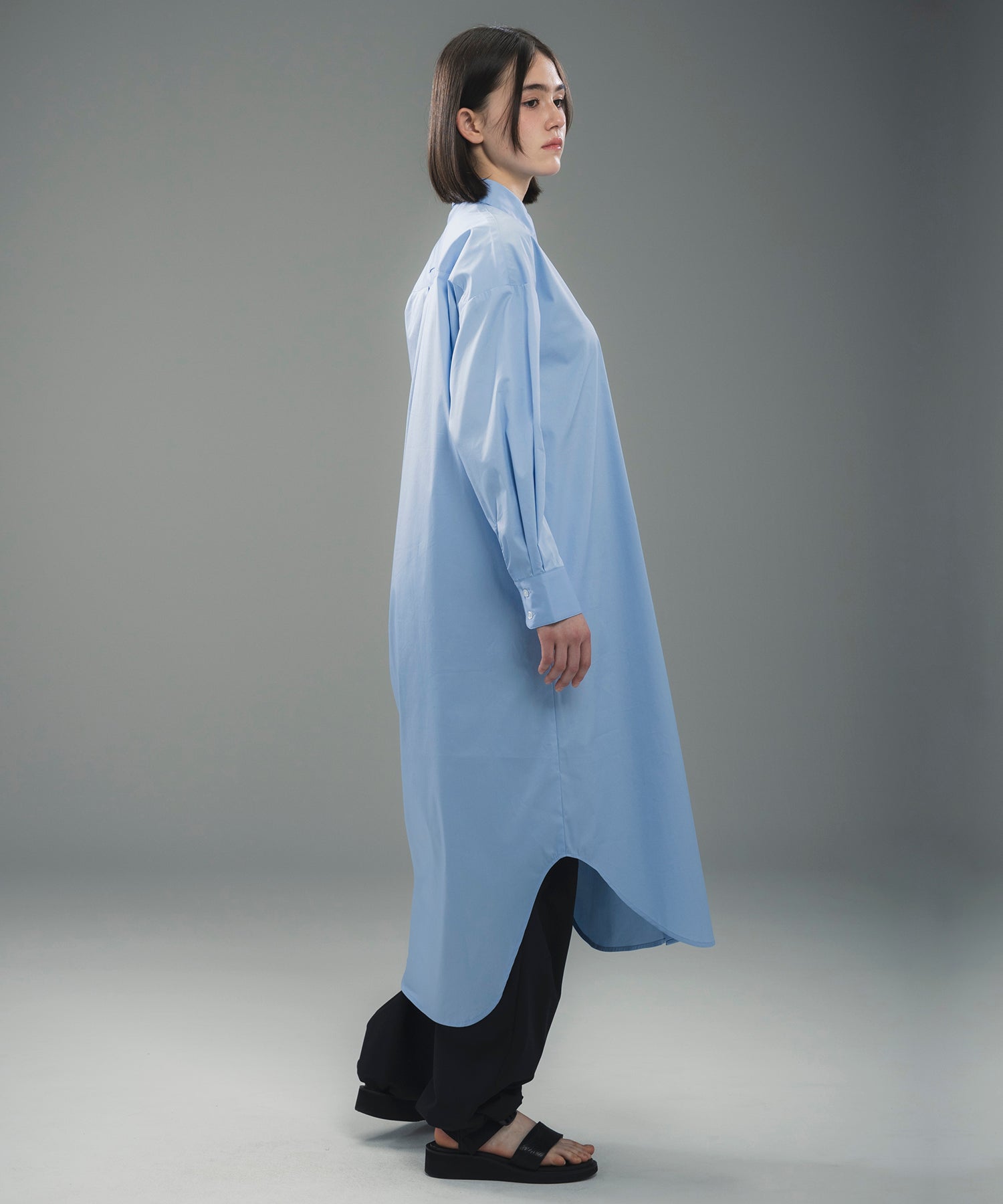 ROUND HEM SHIRT DRESS / ラウンドヘム シャツドレス