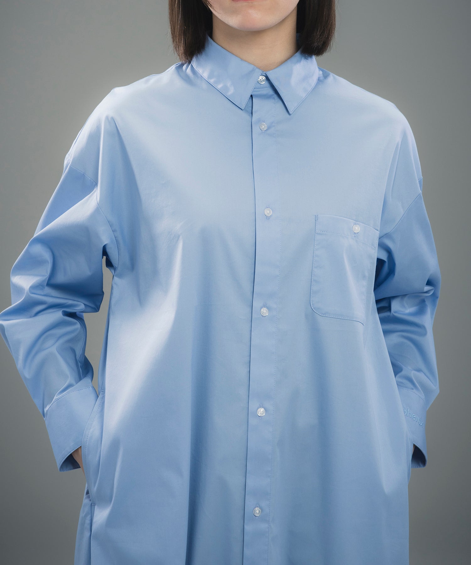 ROUND HEM SHIRT DRESS / ラウンドヘム シャツドレス