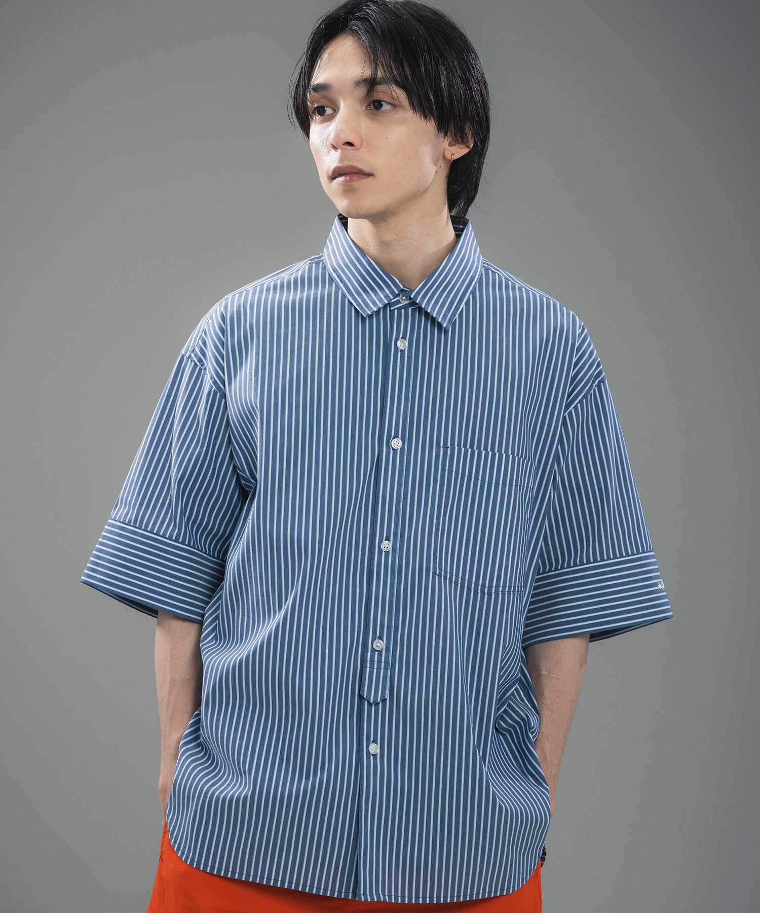 CUFFED SHORT SLEEVE SHIRT / カフスショートスリーブシャツ