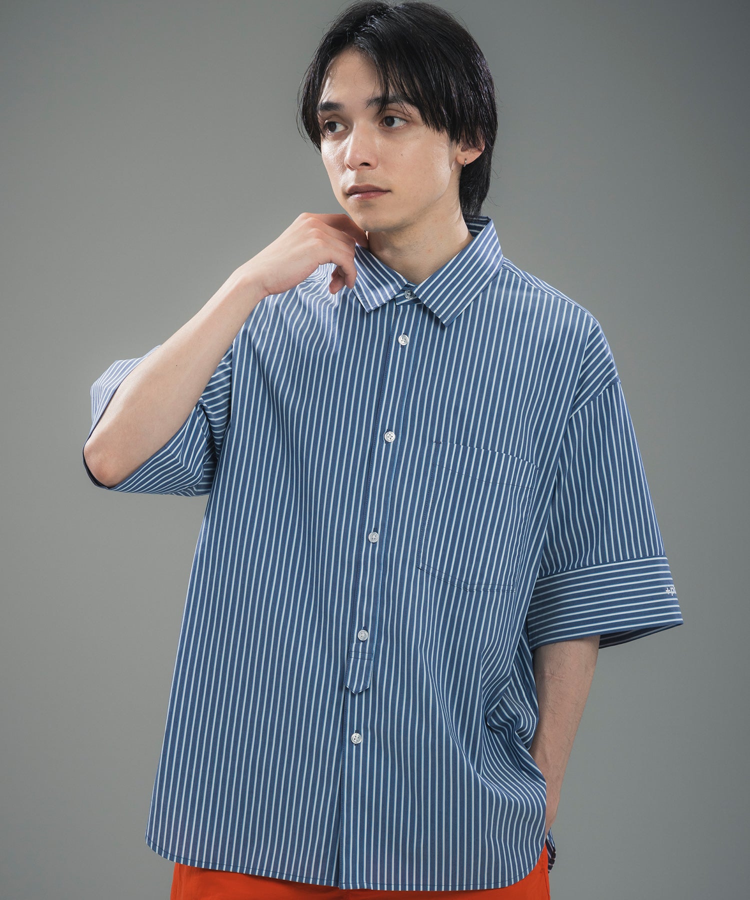 CUFFED SHORT SLEEVE SHIRT / カフスショートスリーブシャツ