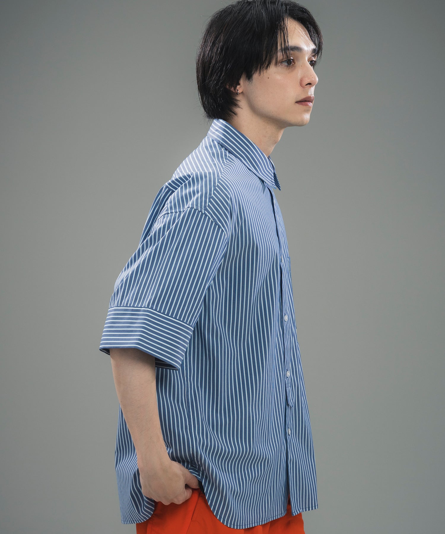 CUFFED SHORT SLEEVE SHIRT / カフスショートスリーブシャツ
