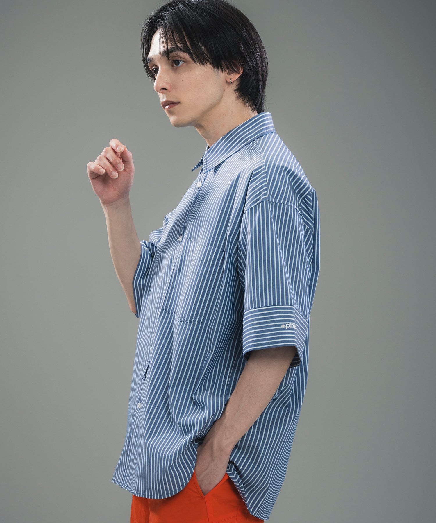 CUFFED SHORT SLEEVE SHIRT / カフスショートスリーブシャツ
