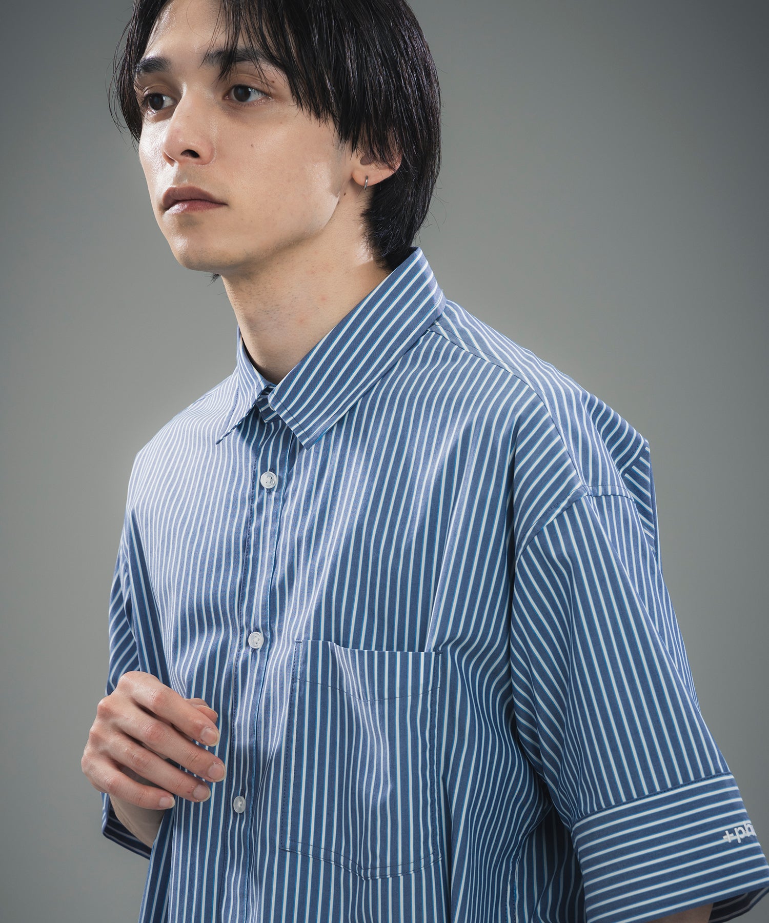 CUFFED SHORT SLEEVE SHIRT / カフスショートスリーブシャツ
