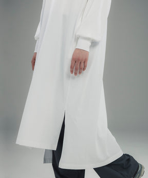 LONG CUFF CUT-AND-SEW DRESS / ロングカフ カットソードレス