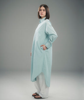 ROUND HEM SHIRT DRESS / ラウンドヘム シャツドレス