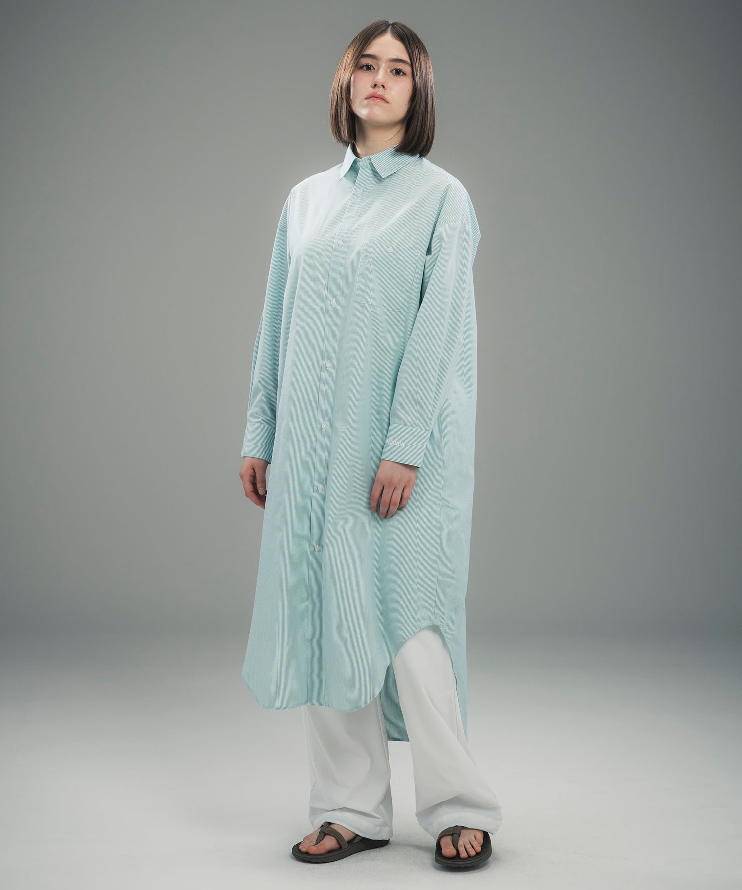 ROUND HEM SHIRT DRESS / ラウンドヘム シャツドレス