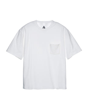 DISTORTED SLOGAN POCKET TEE