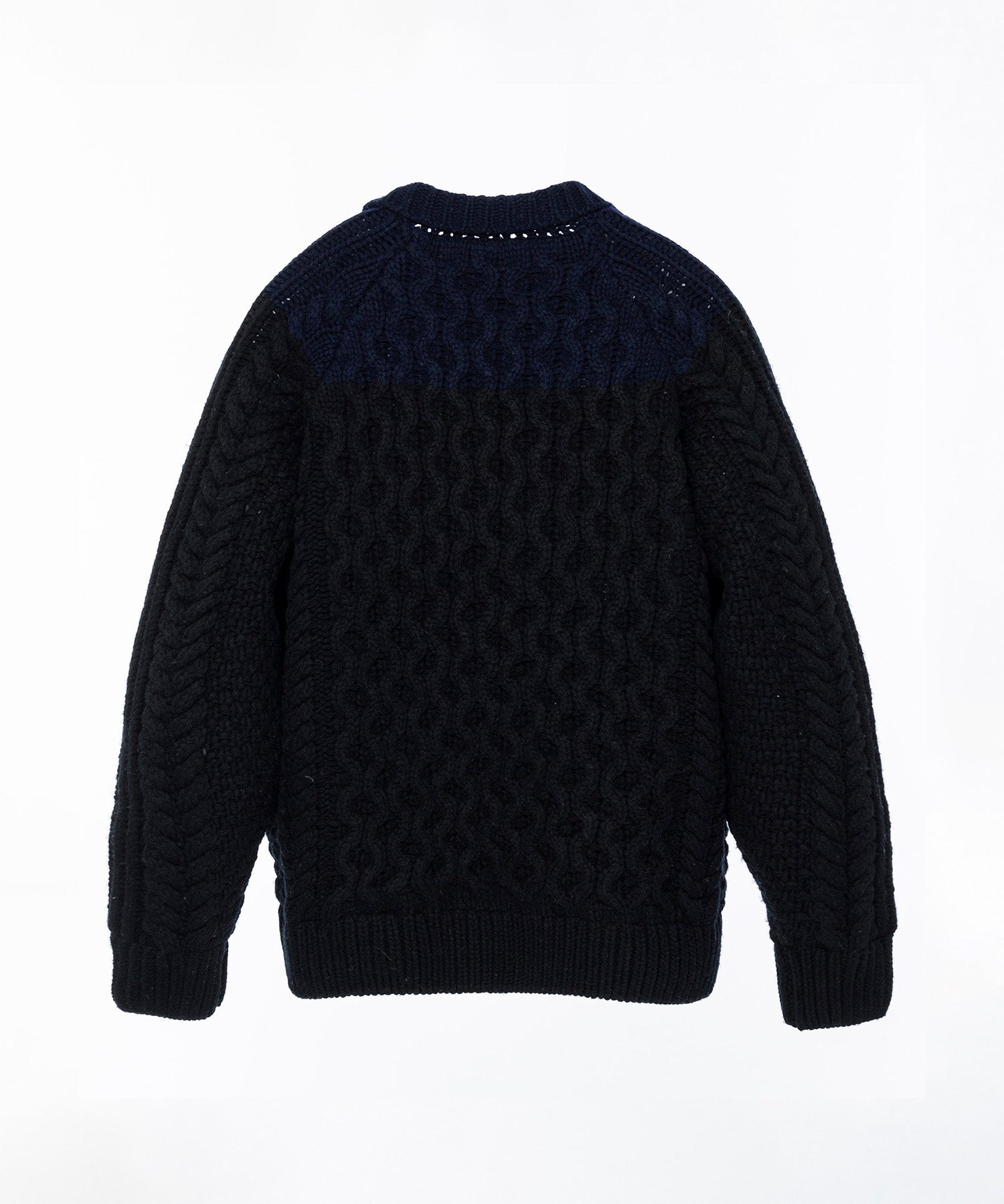 AERO STILL MERINO WOOL GRADATION KNIT CARDIGAN