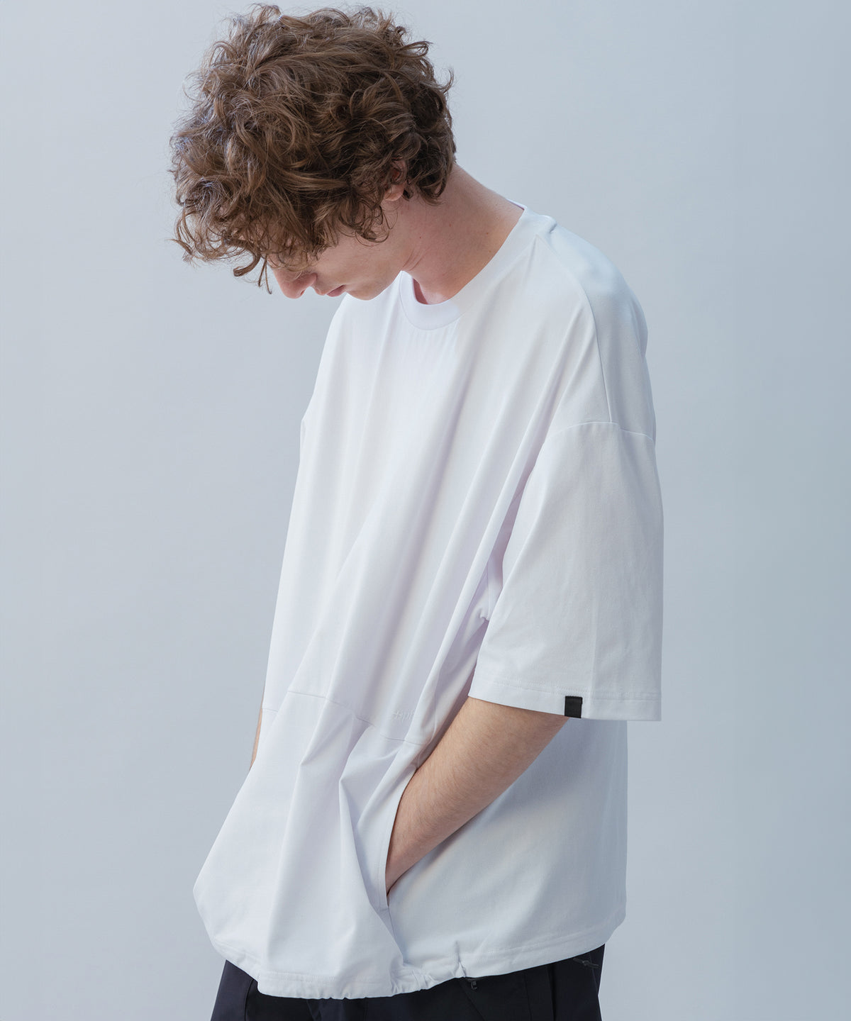 DRAWSTRING SHORT SLEEVE TEE / ドローストリング ショートスリーブ Tシャツ