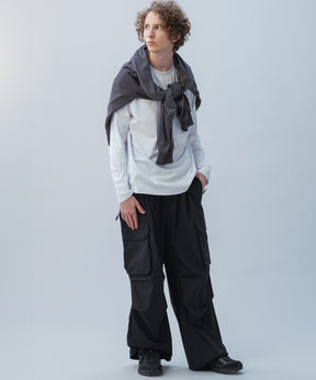 HIDDEN ZIP POCKET LONG SLEEVE TEE / コンシールファスナーポケット ロングスリーブTシャツ