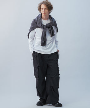 HIDDEN ZIP POCKET LONG SLEEVE TEE / コンシールファスナーポケット ロングスリーブTシャツ