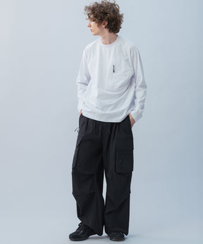 HIDDEN ZIP POCKET LONG SLEEVE TEE / コンシールファスナーポケット ロングスリーブTシャツ