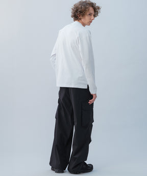 HIDDEN ZIP POCKET LONG SLEEVE TEE / コンシールファスナーポケット ロングスリーブTシャツ