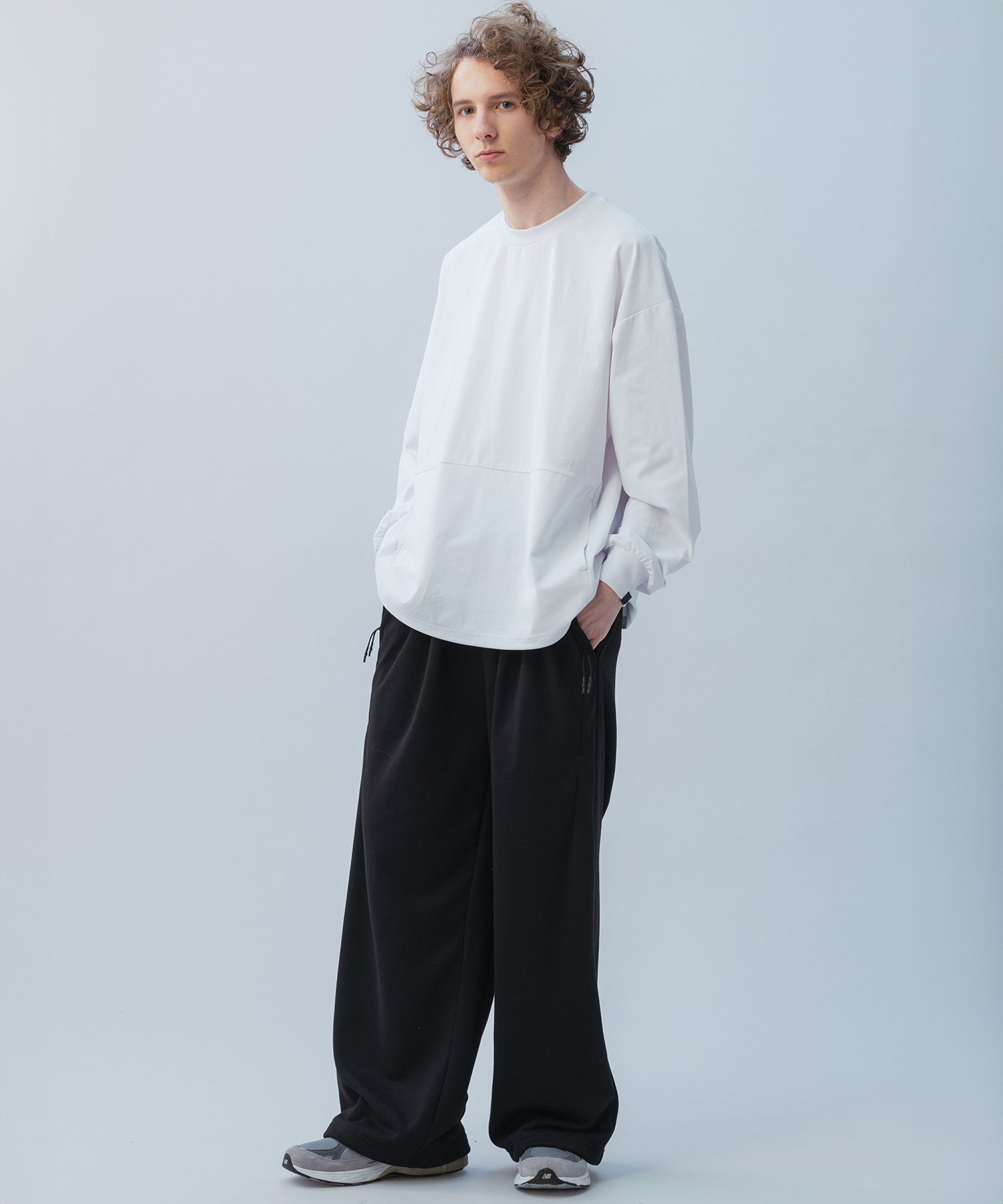 DRAWSTRING LONG SLEEVE TEE / ドローストリングロングスリーブTシャツ