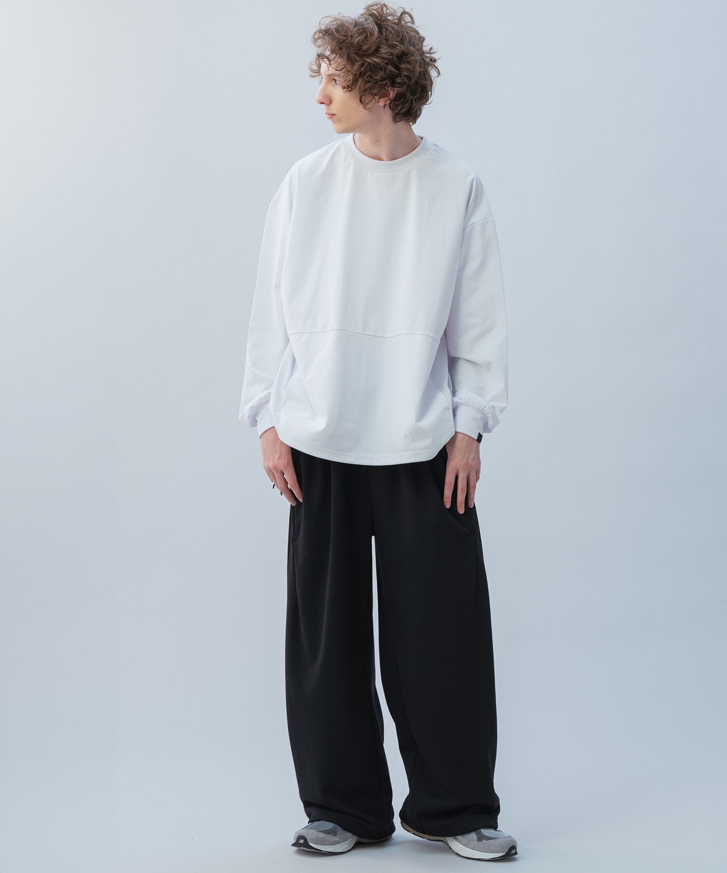 DRAWSTRING LONG SLEEVE TEE / ドローストリングロングスリーブTシャツ