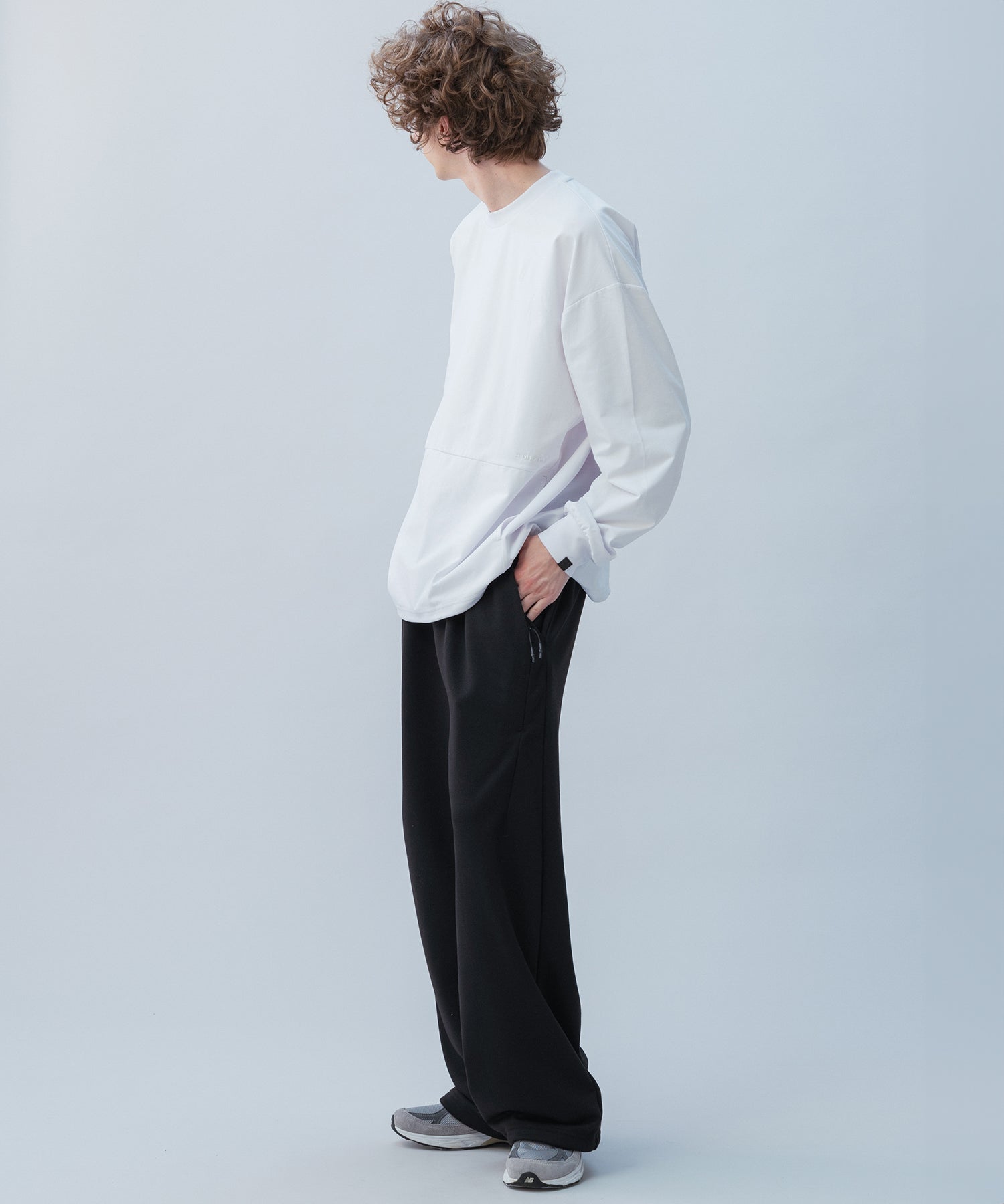 DRAWSTRING LONG SLEEVE TEE / ドローストリングロングスリーブTシャツ