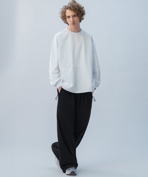 DRAWSTRING LONG SLEEVE TEE / ドローストリングロングスリーブTシャツ
