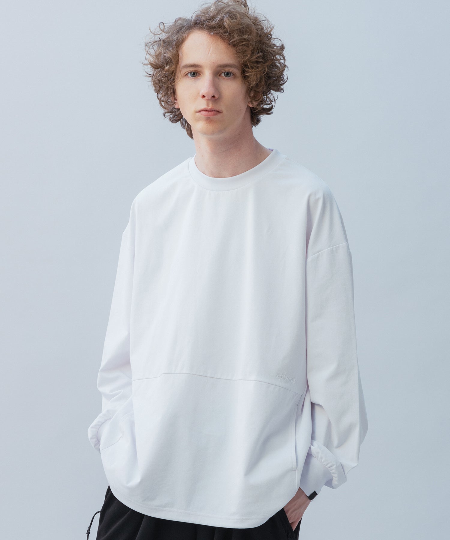 DRAWSTRING LONG SLEEVE TEE / ドローストリングロングスリーブTシャツ